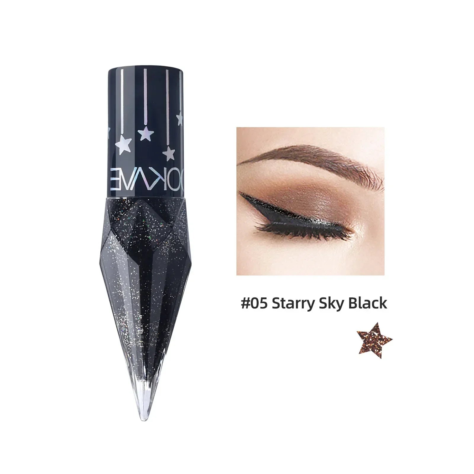 Shiny Eye Liners Pigment Silver Rose Gold Liquid Glitter Eyeshadow Zpaxo LK48E-05