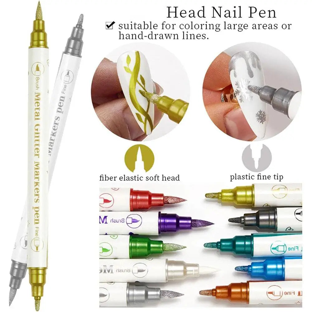 Temporary Tattoo Body Art Pen – DIY Double-Headed Makeup Marker Body Art Pen Zpaxo