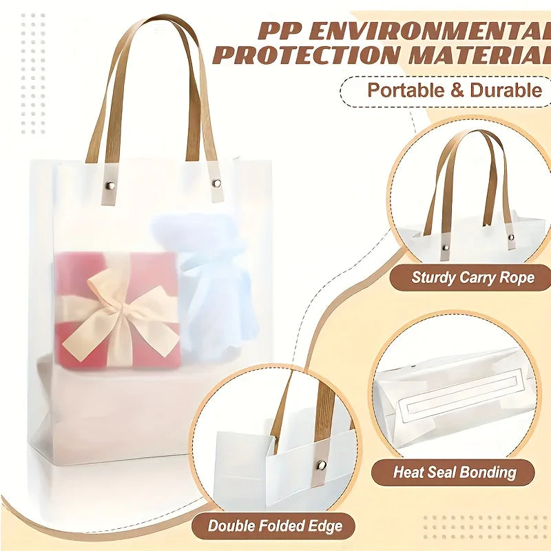 20-Pack Mini Tote Bags 6.3x5.9" – Party & Wedding Favor Bags