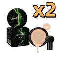 Mushroom Head Air Cushion Concealer – Full Coverage Makeup Air Cushion Concealer Zpaxo Natural Tone X 2PCS