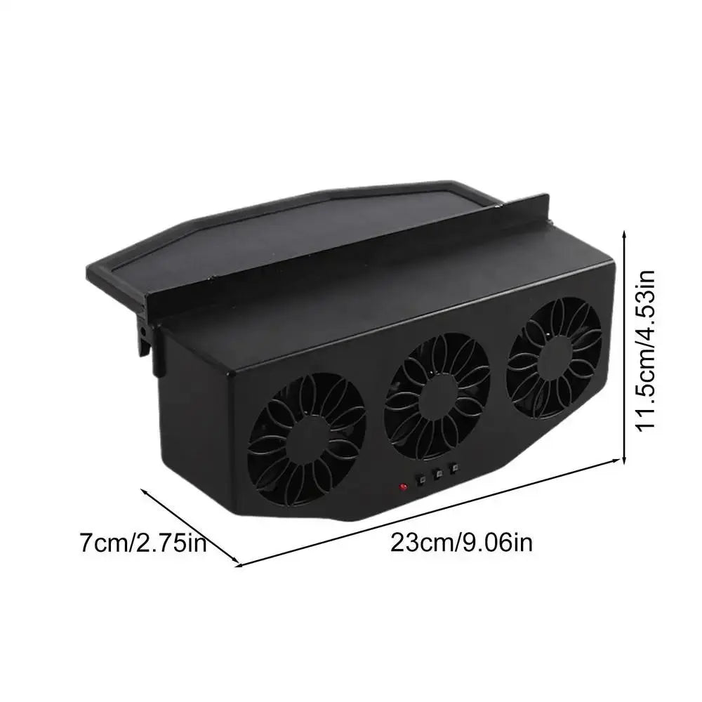 Solar Powered Car Ventilator Low Energy Consumption Continuous Zpaxo