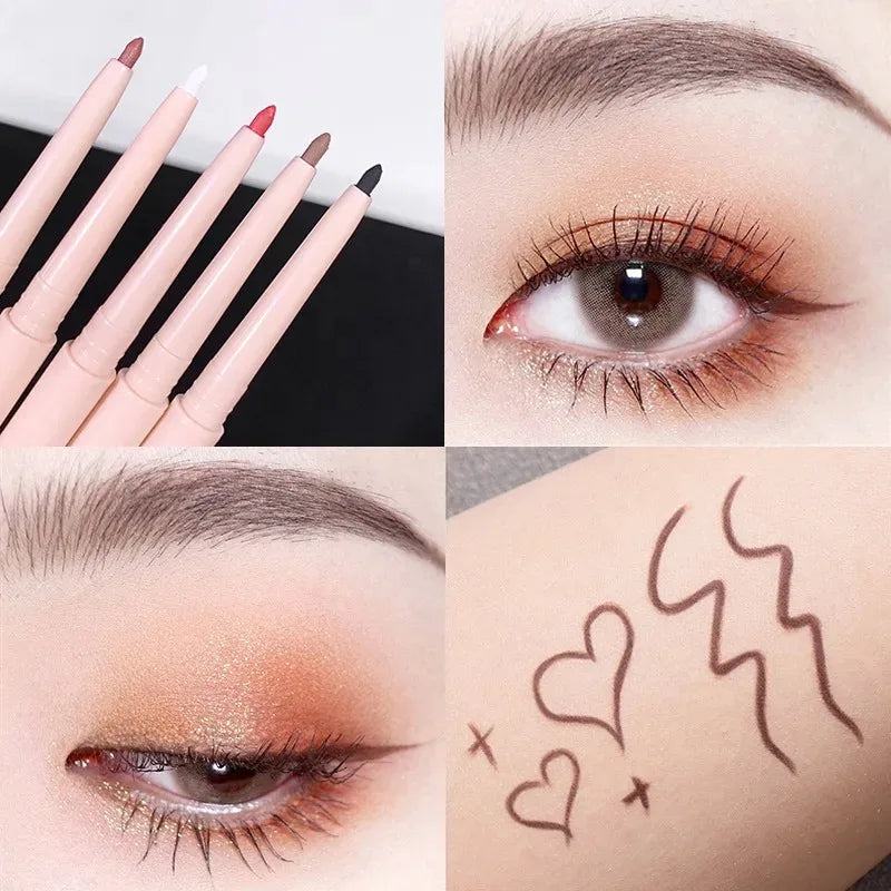 Matte Red Brown Eyeliner Gel Pen Ultra-thin Long Lasting Quick Dry Zpaxo 02