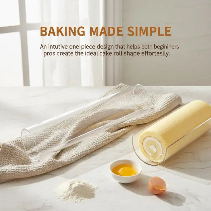 Acrylic U-Shaped Cake Roll Mold – Semicircle Shaping Retainer