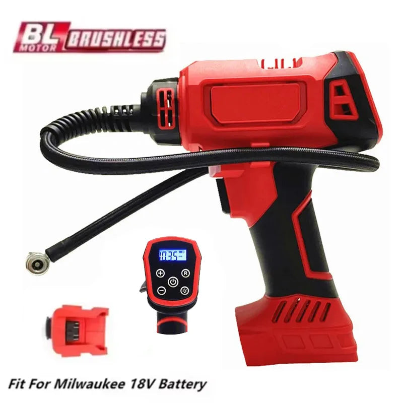Fit Milwaukee 18V Battery Electric Air Pump Cordless Car Tire