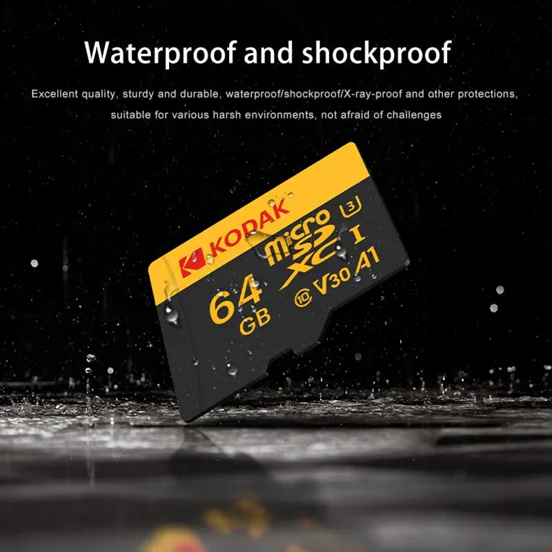 KODAK Memory Card Driving Recorder 32GB 64GB Micro SD Memory Card For Mobile Phone PC Earphone Speaker HD Camera Game Switch Zpaxo