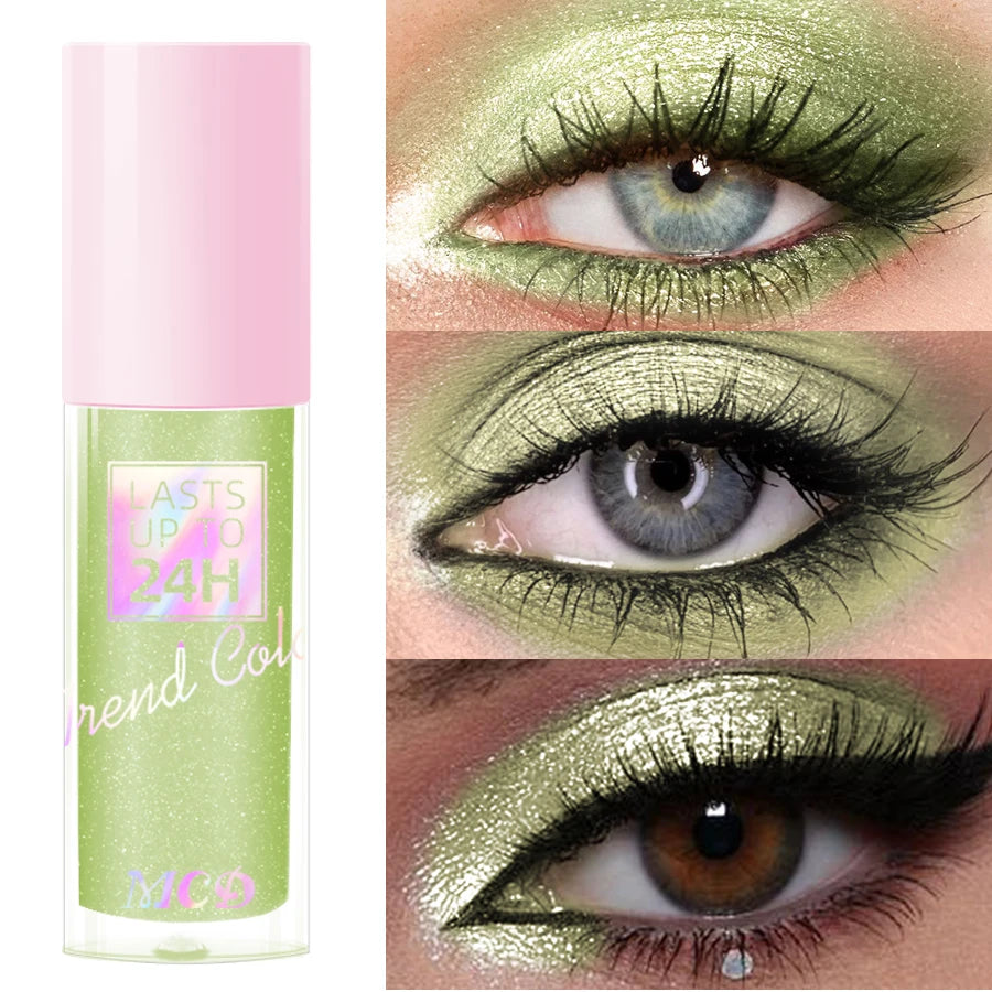 Metallic Waterproof Eye Shadow-high Shine Long-lasting Smudge-proof