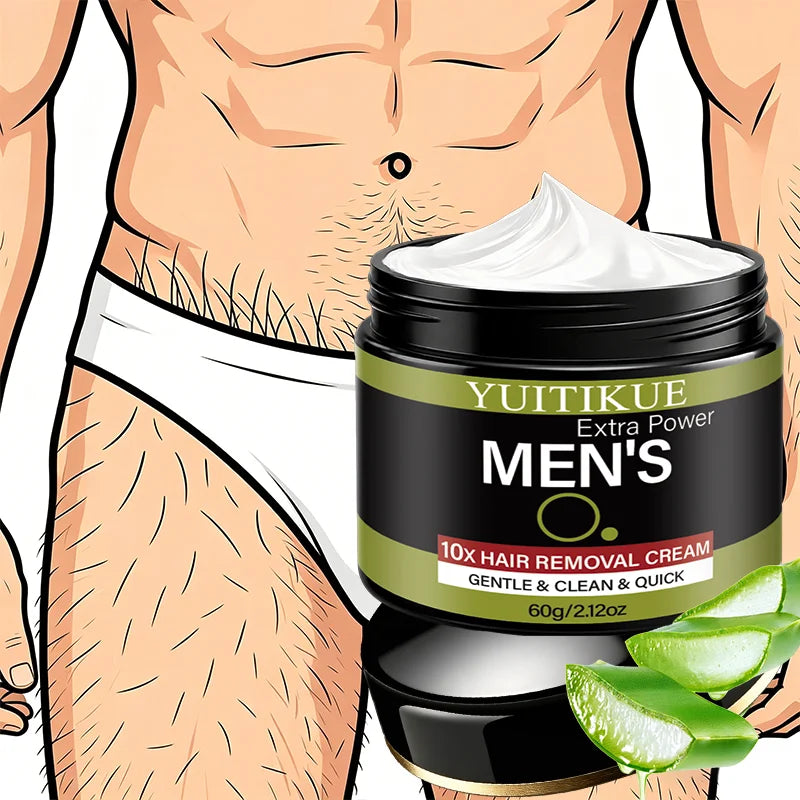 YUITIKUE Men's Hair Removal Cream – Gentle, No Irritation Hair Removal Cream Zpaxo