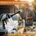 High-Pressure Car Wash Gun with Foam Cannon & Garden Spray