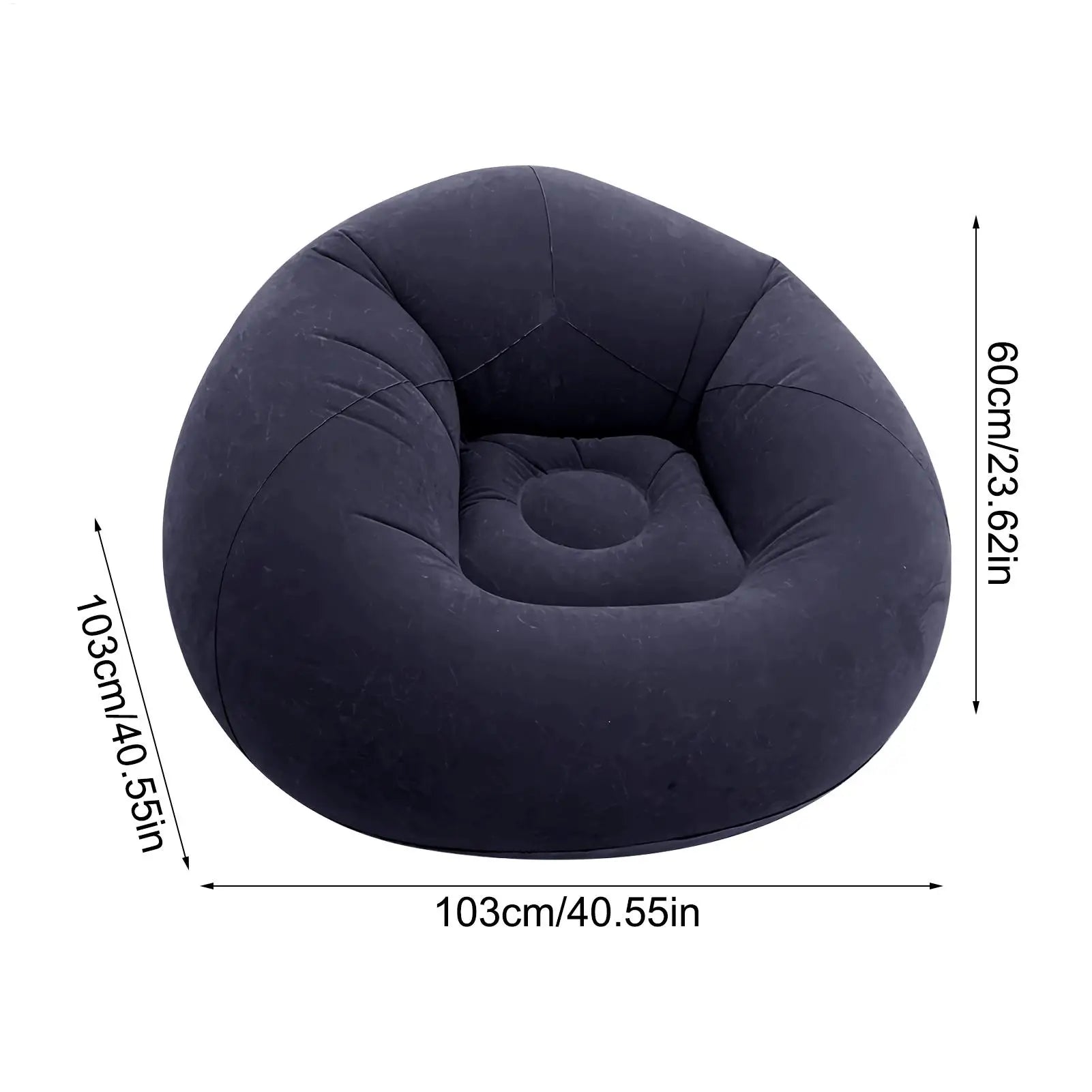 Inflatable Lazy Sofa Air Chair – Portable Beach & Camping Seat Inflatable Lounge Chair Zpaxo