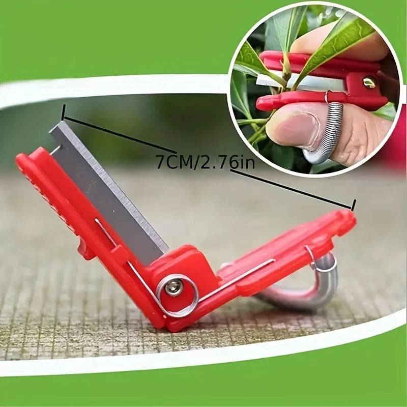 Multifunction Thumb Knife Garden Pruner Fruit Picking Device Safe Fruit Blade Tool Cutting Blade Rings Finger Protector Catcher Zpaxo