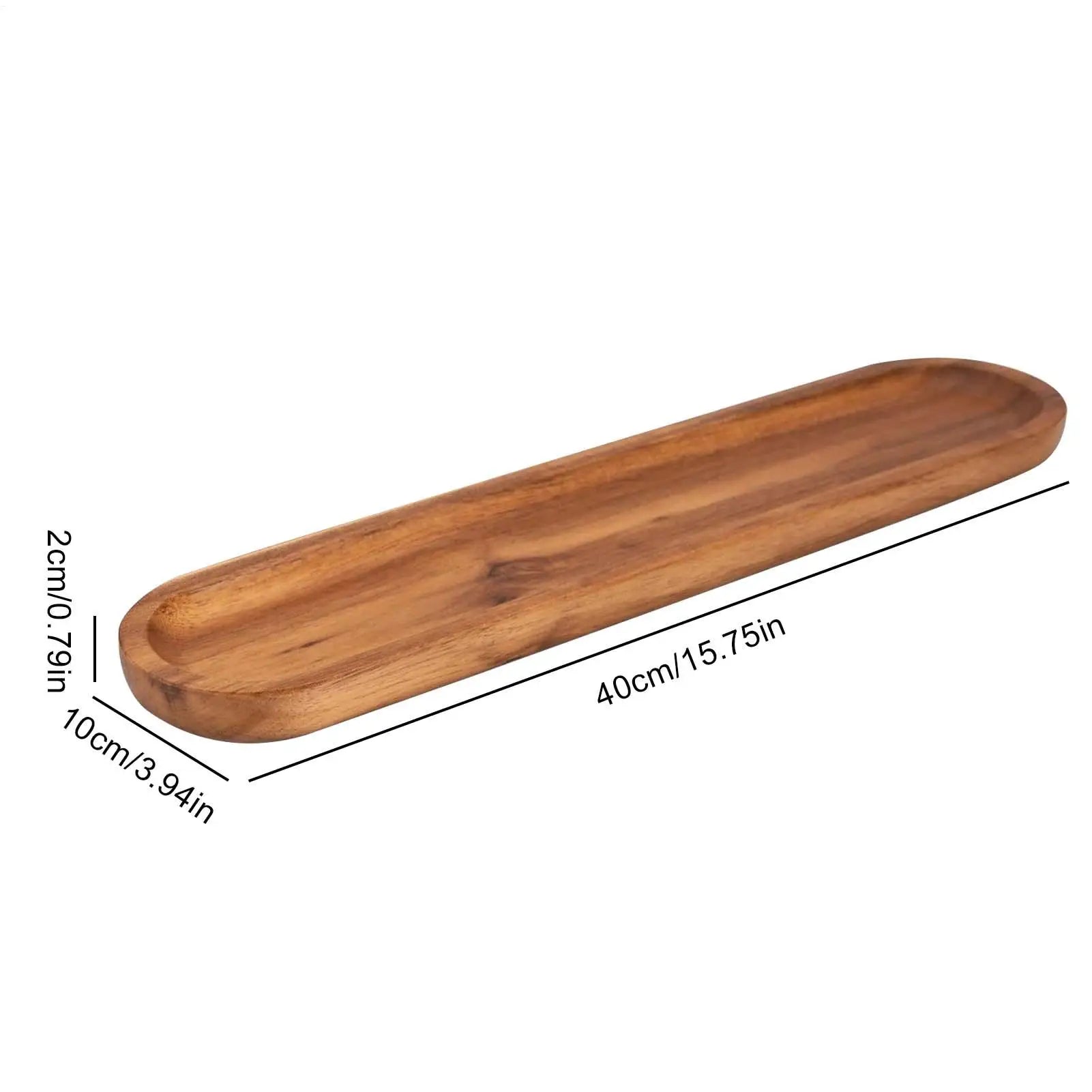 Wood Serving Tray Multi-functional Decorative Food Dessert Cheese