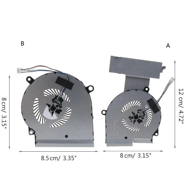 652F CPU GPU Cooling Fan for HP OMEN 4 15-DC TPN-Q211 Laptop Notebook Graphics Card Cooler Radiators Cooling Fan Heatsink Zpaxo
