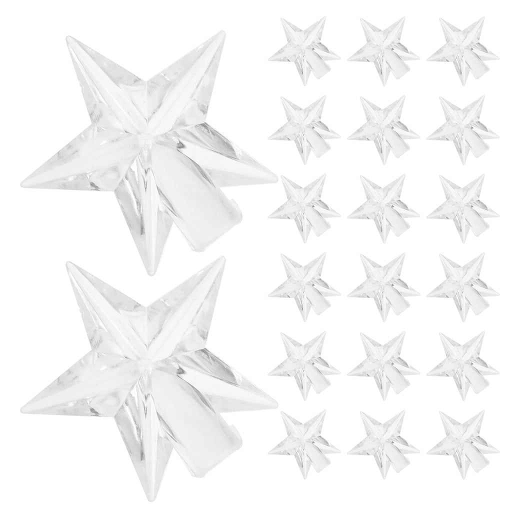 Star Shape Plastic Lamp Bulb Cover Simple Design String Light