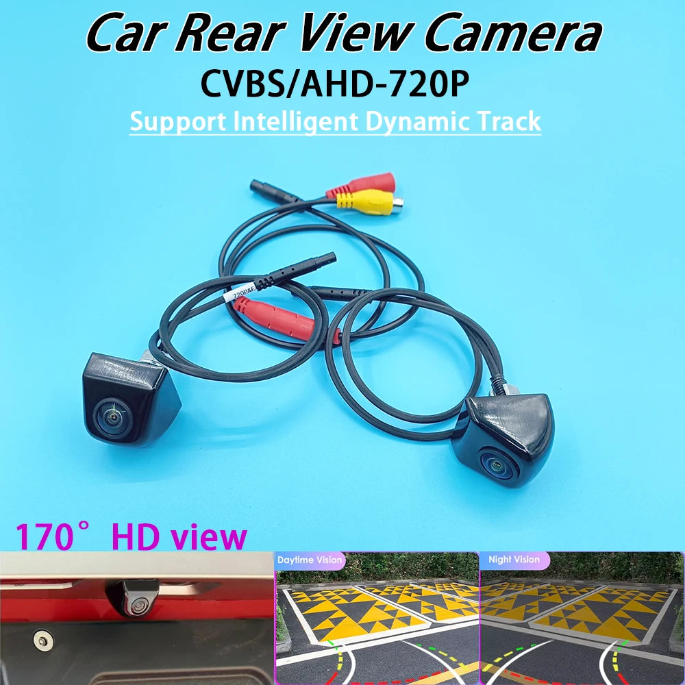 AHD 1920x1080P Car Rear View Camera Dynamic Trajectory Ruler Full HD