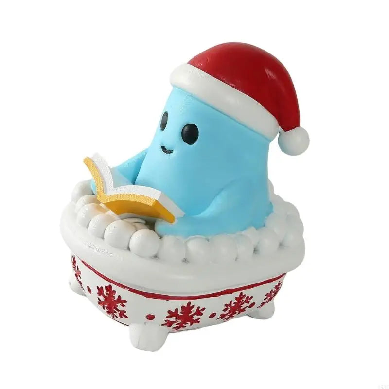 Holiday Snowman Figurine Nontoxic Resin Christmas Decoration Tabletop
