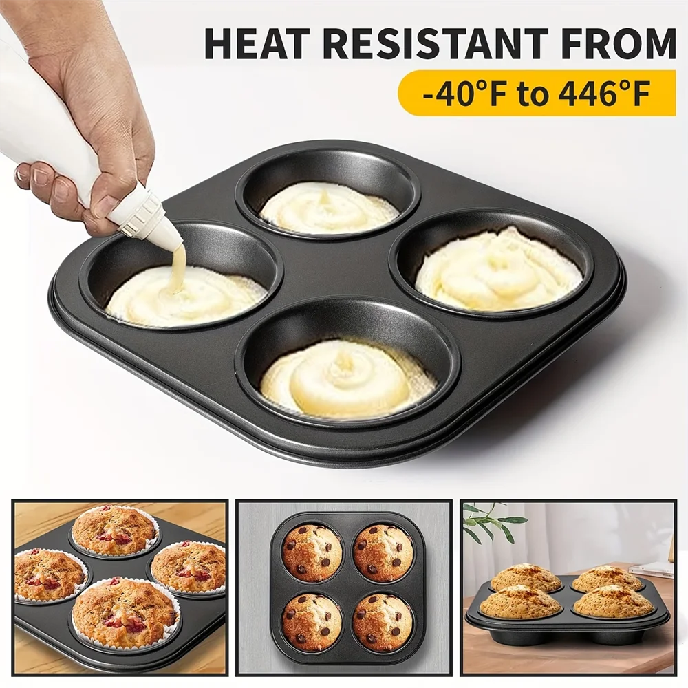 Air Fryer Muffin Pan Non-stick Small Oven Cupcake Baking Carbon Steel Zpaxo