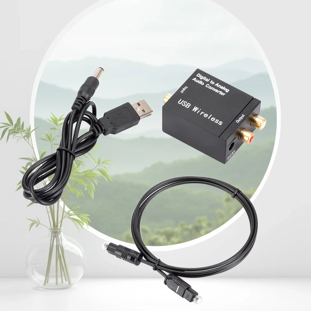 Bluetooth-compatible Optical Fiber Toslink Coaxial Signal RCA R L Zpaxo