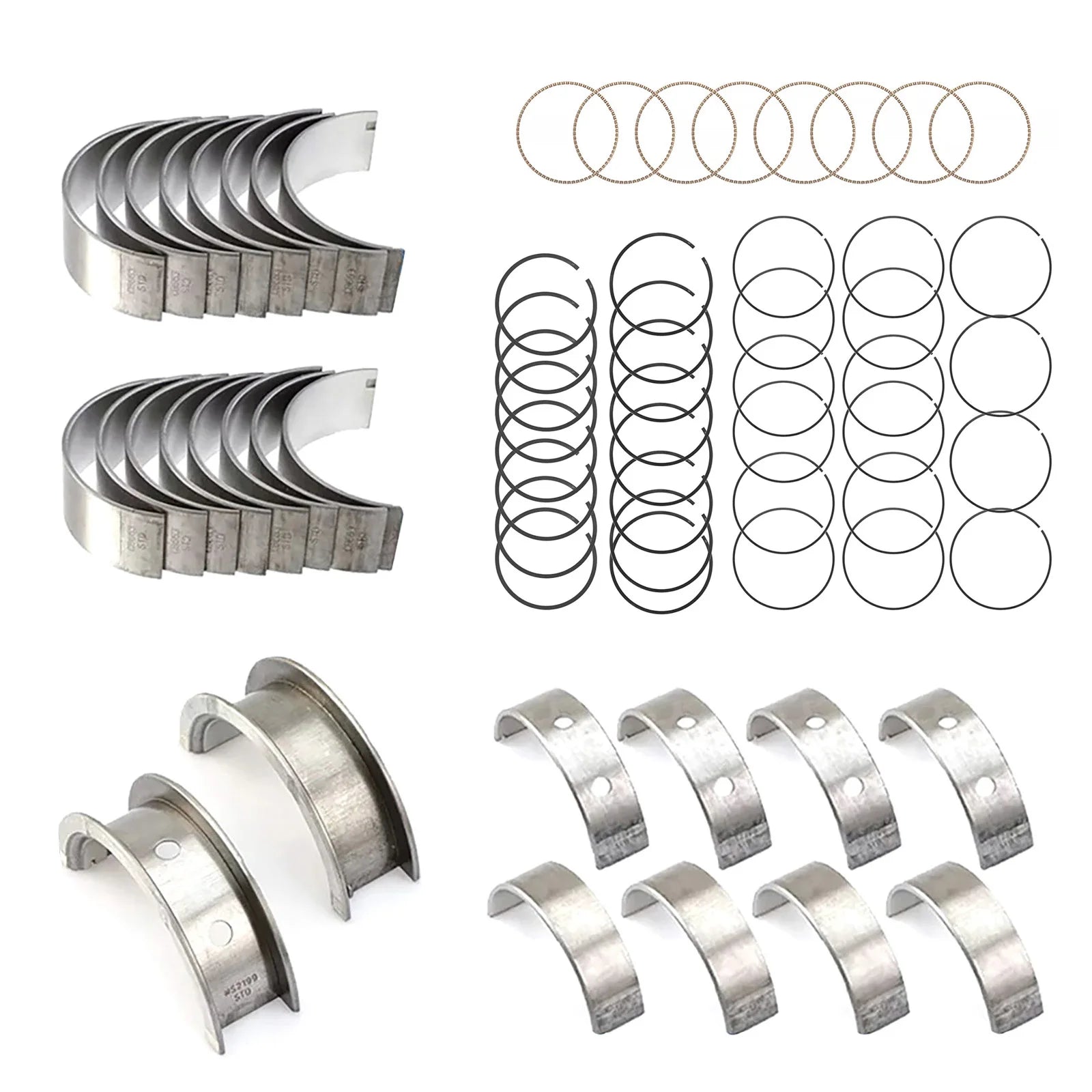 Piston Ring Main Connecting Rod Bearings C96008 BC409J Chevy GM