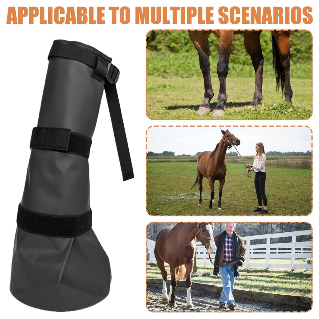 Equine Hoof Soaking Boot Care Bag Waterproof Cleaner Soaker Horse