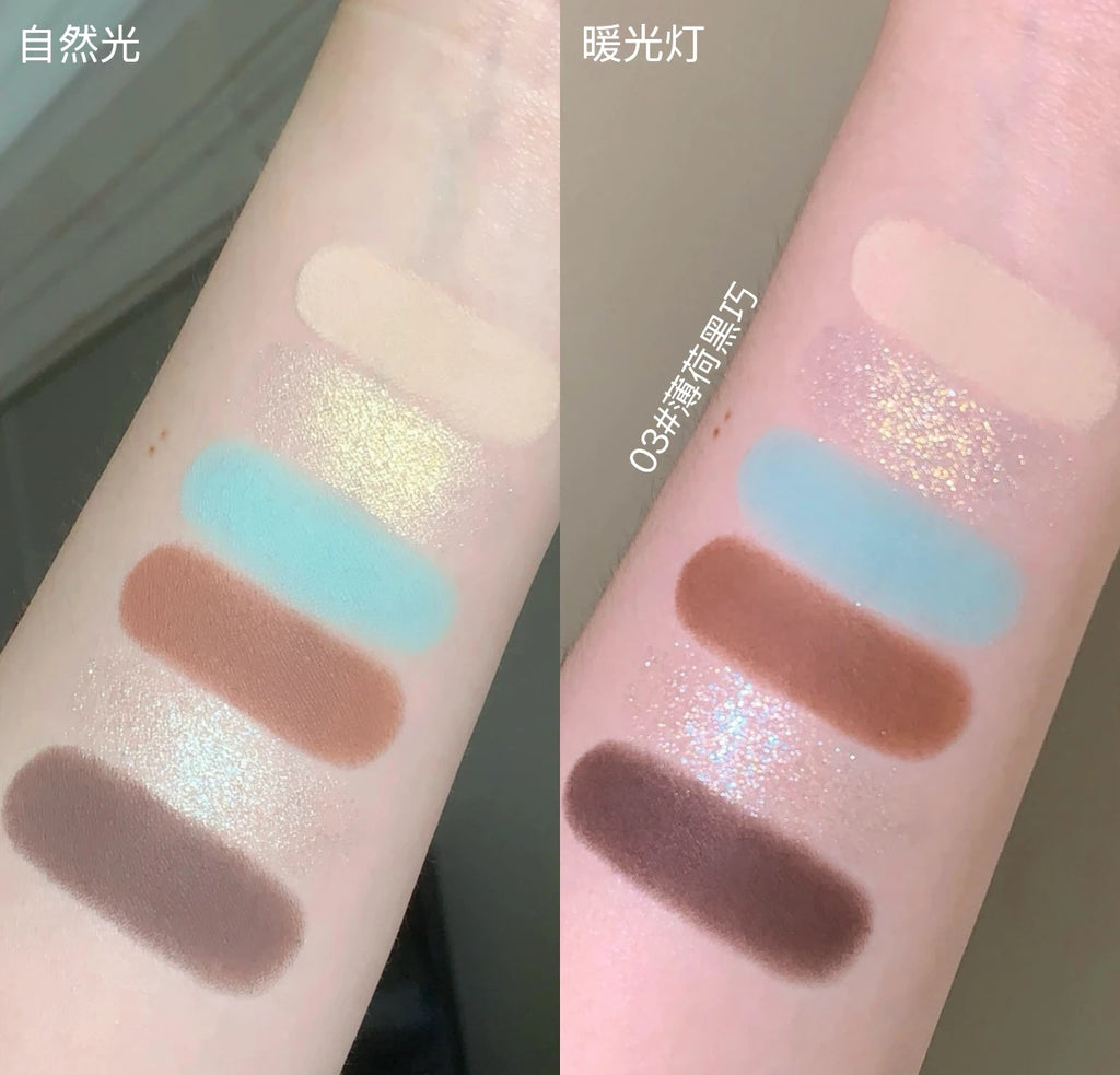 Flower Knows Eyeshadow Palette Sweetie Bear Collection 6-color Face Zpaxo