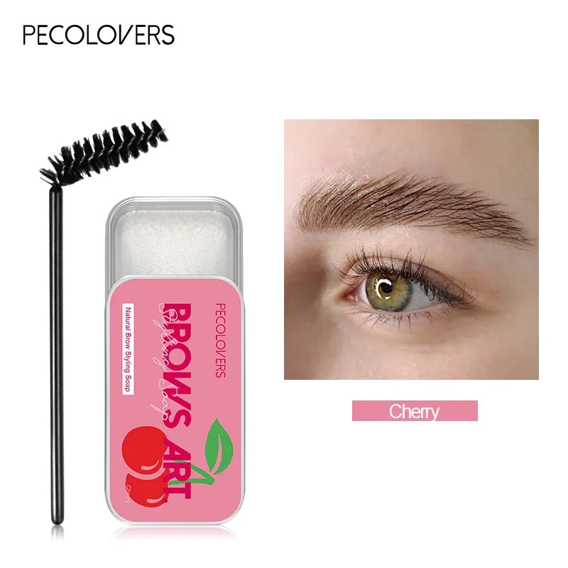 1Pcs Natural Transparent Pomade Eyebrow Styling Soap Brows Gel Wax Fixer With Brush Make-up for Women Eyebrow Cosmetics Zpaxo 02