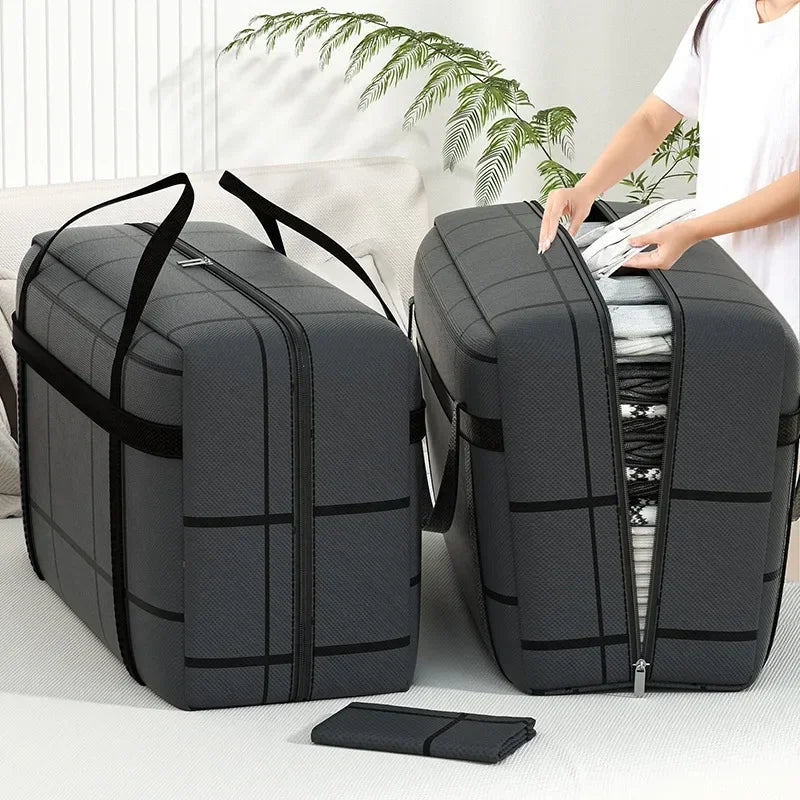 180 90 40L Heavy Duty Large Moving Bags Backpack Strap Strong Handles Zippers Big Totes For Space Saving College Dorm Traveling Zpaxo