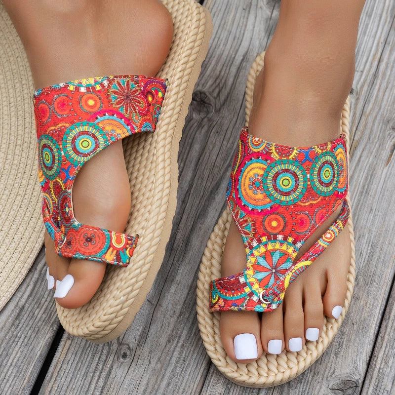 Women Slippers Open Toe Slip Colorful Beach Shoes Fashion Platform