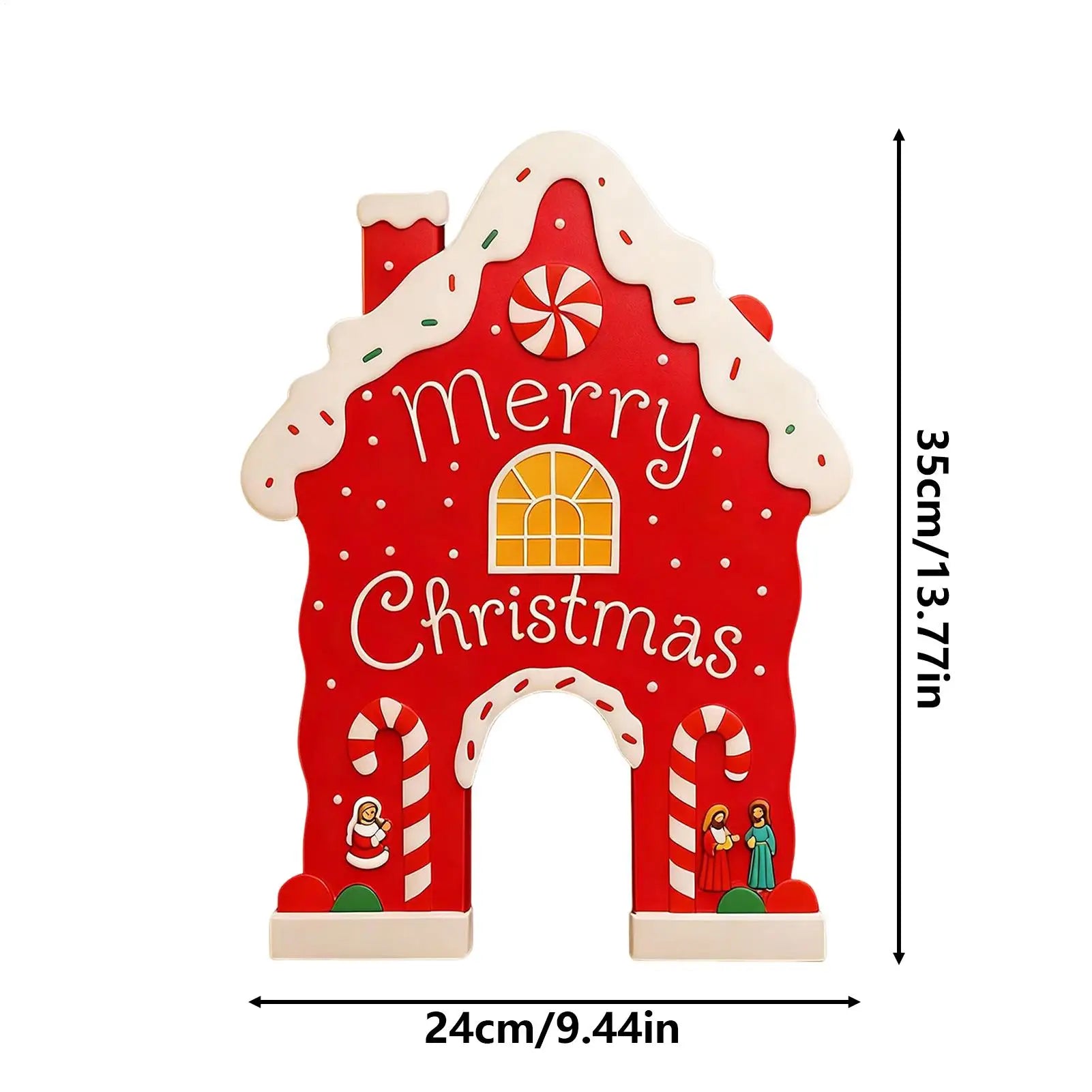 Indoor Golf Game Christmas Funny Toy Portable Gingerbread Golf Game With Balls Candy Cane For Teens Adults Family Living Room Zpaxo