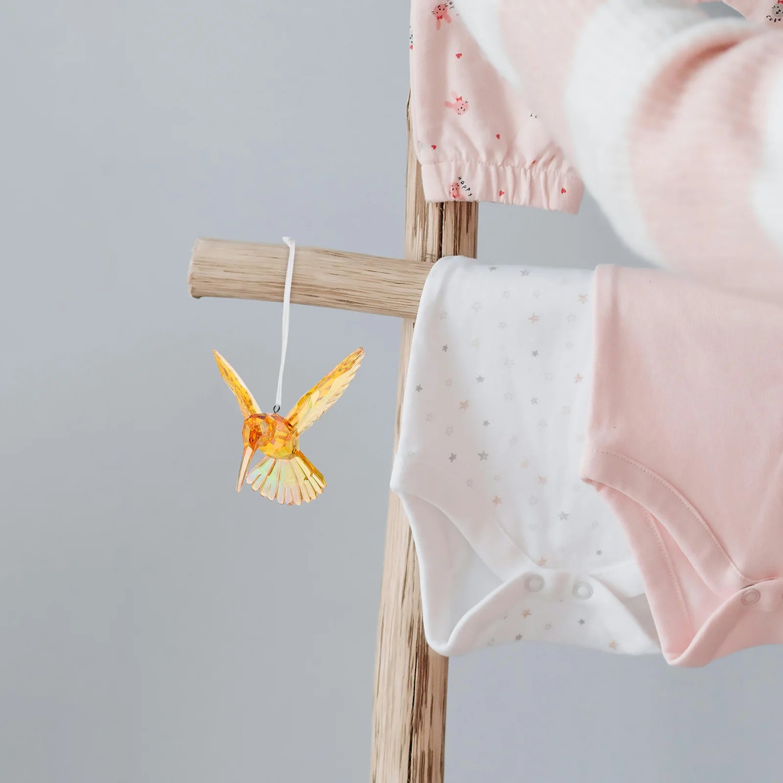 Transparent Bird Hanging Ornament Acrylic Hummingbird Pendant