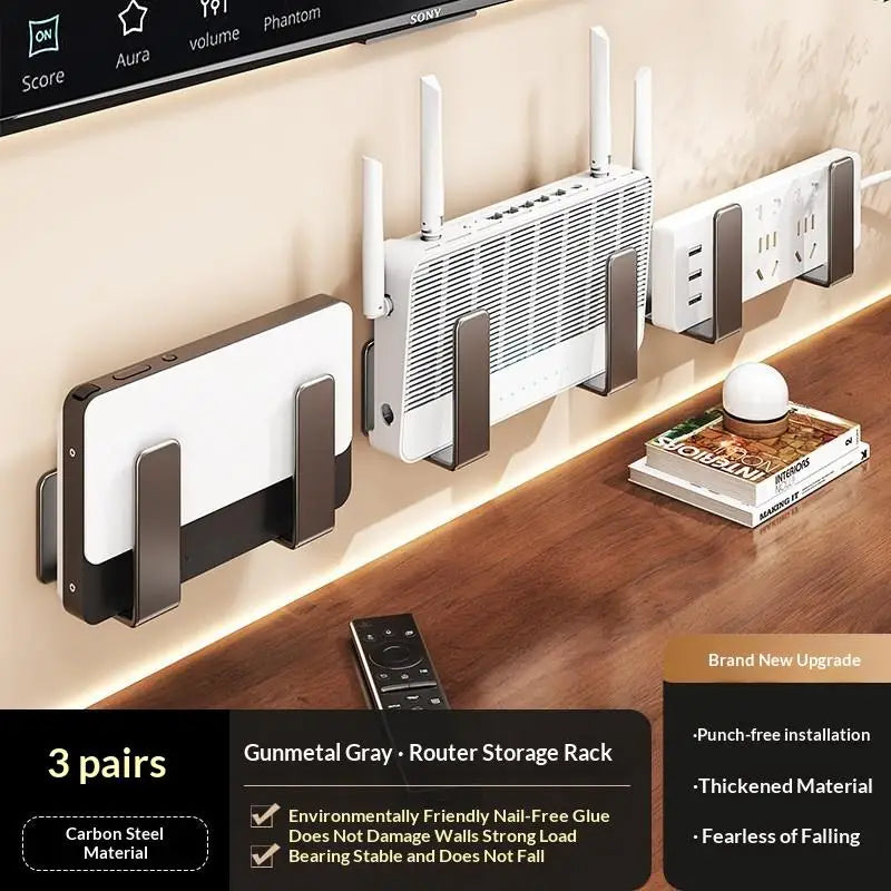 Router Placement Rack No Drilling Wall Mounted Socket Fixed Bracket