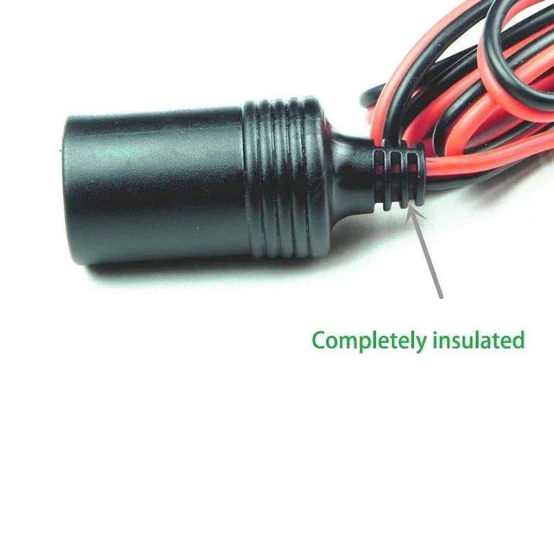 12V Heavy Duty Pure Copper Battery Alligator Clip Cigarette Lighter Zpaxo