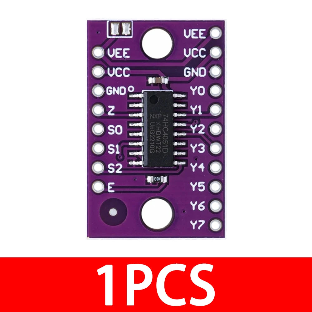 74HC4051 CD4051 8-Channel Analog Multiplexer Module 8-Way Electronic Zpaxo 1pcs