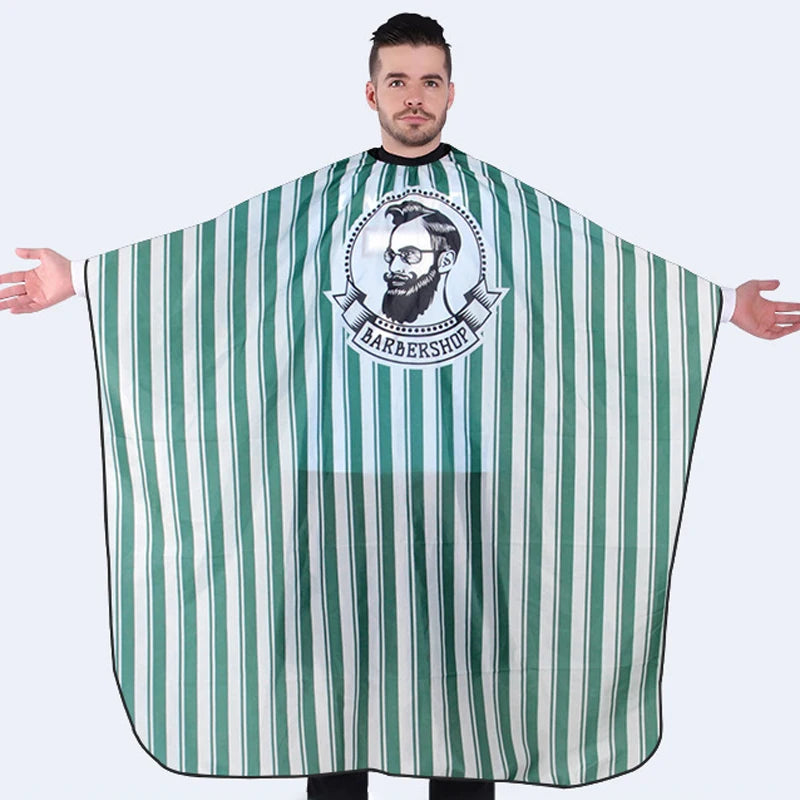 Waterproof Barber Cape – Retro Taffeta Salon Hair Cutting Cloth Salon Barber Cape Zpaxo