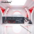 600W FM Radio Car HIFI Amplifier Audio Stereo Mini Amplificador 12V/220V Power Bluetooth-Compatible 2CH Home Theater Amplifiers Zpaxo With EU plug
