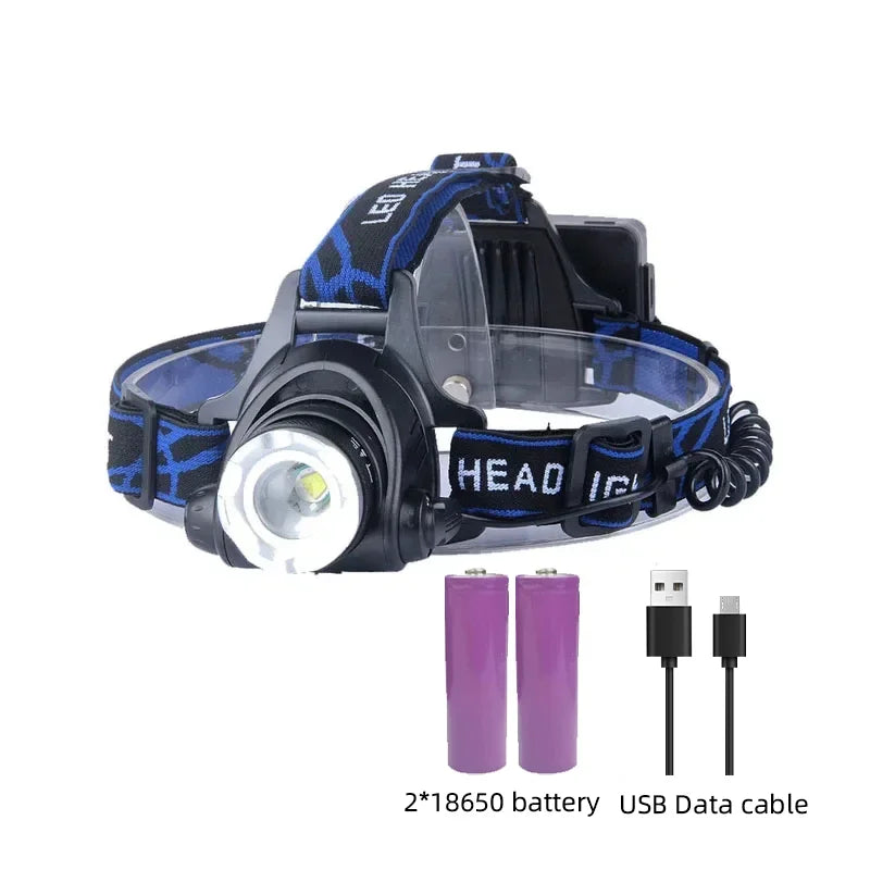 ESMARTER 1000 Lumen LED Headlamp – Rechargeable & Zoomable LED Headlamp Zpaxo 2816 XPE 2x18650