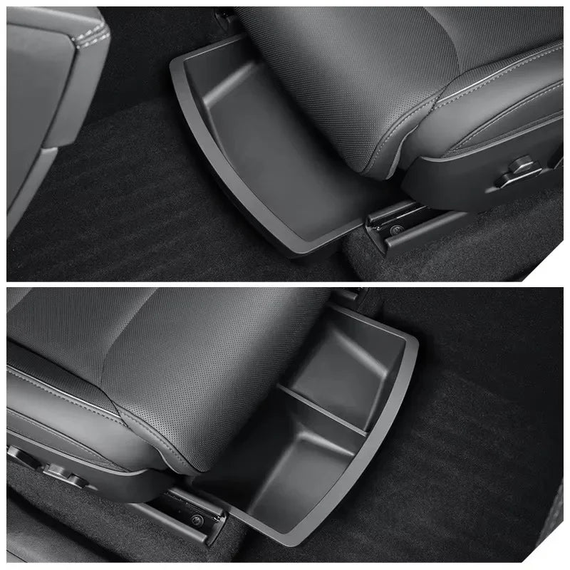 TPE Under-Seat Storage Drawer – Tesla 2026 Model Y 6-Seat