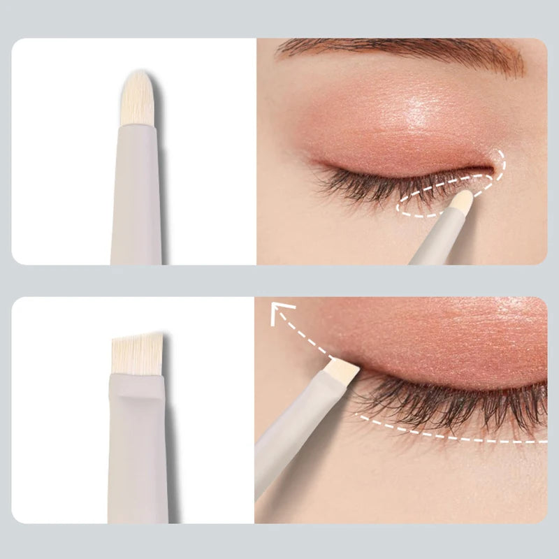 Detail Eye Makeup Brush Flat Eyes Brushes Professional Angled Eyebrow Eyeliner Contour Brush Concealer Eyeshadow Cosmetics Tools Zpaxo