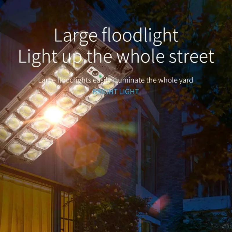 Solar Power Street Light Motion Sensor LED Solar Led Outdoor Lighting 3 Mode Lighting IP66 Waterproof COB Security Lamp for Yard Zpaxo