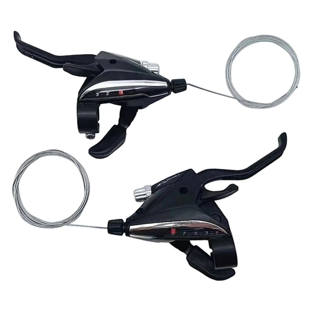 Mountain Cycling Gear Shifter 3x9 Speed Thumb Replacement Parts 1 Pair Left Right Bike Shifter for Road Folding Trail Riding Zpaxo Default Title