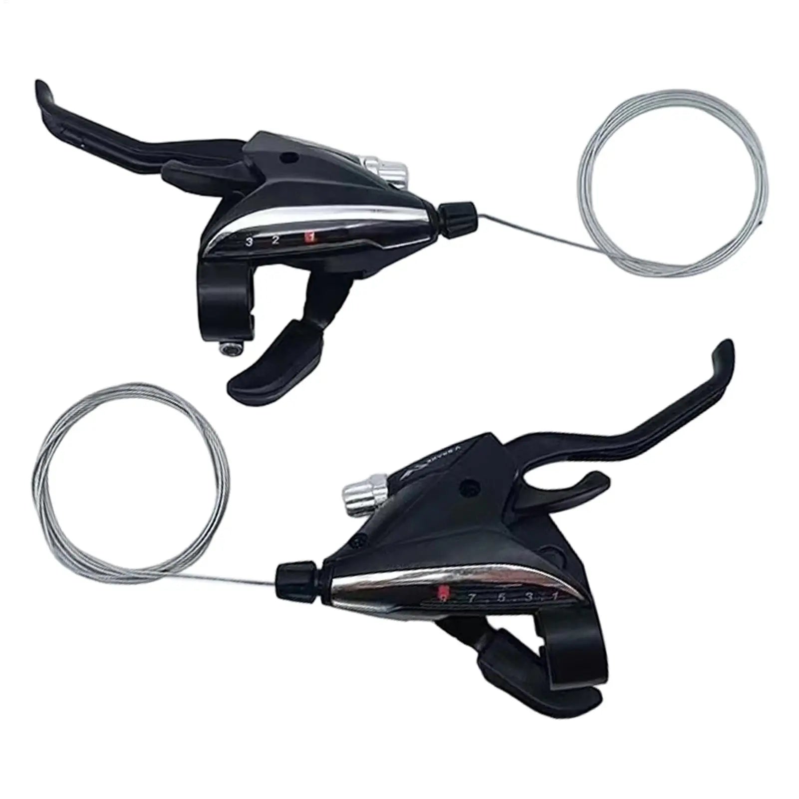 Mountain Cycling Gear Shifter 3x9 Speed Thumb Replacement Parts 1 Pair Left Right Bike Shifter for Road Folding Trail Riding Zpaxo Default Title