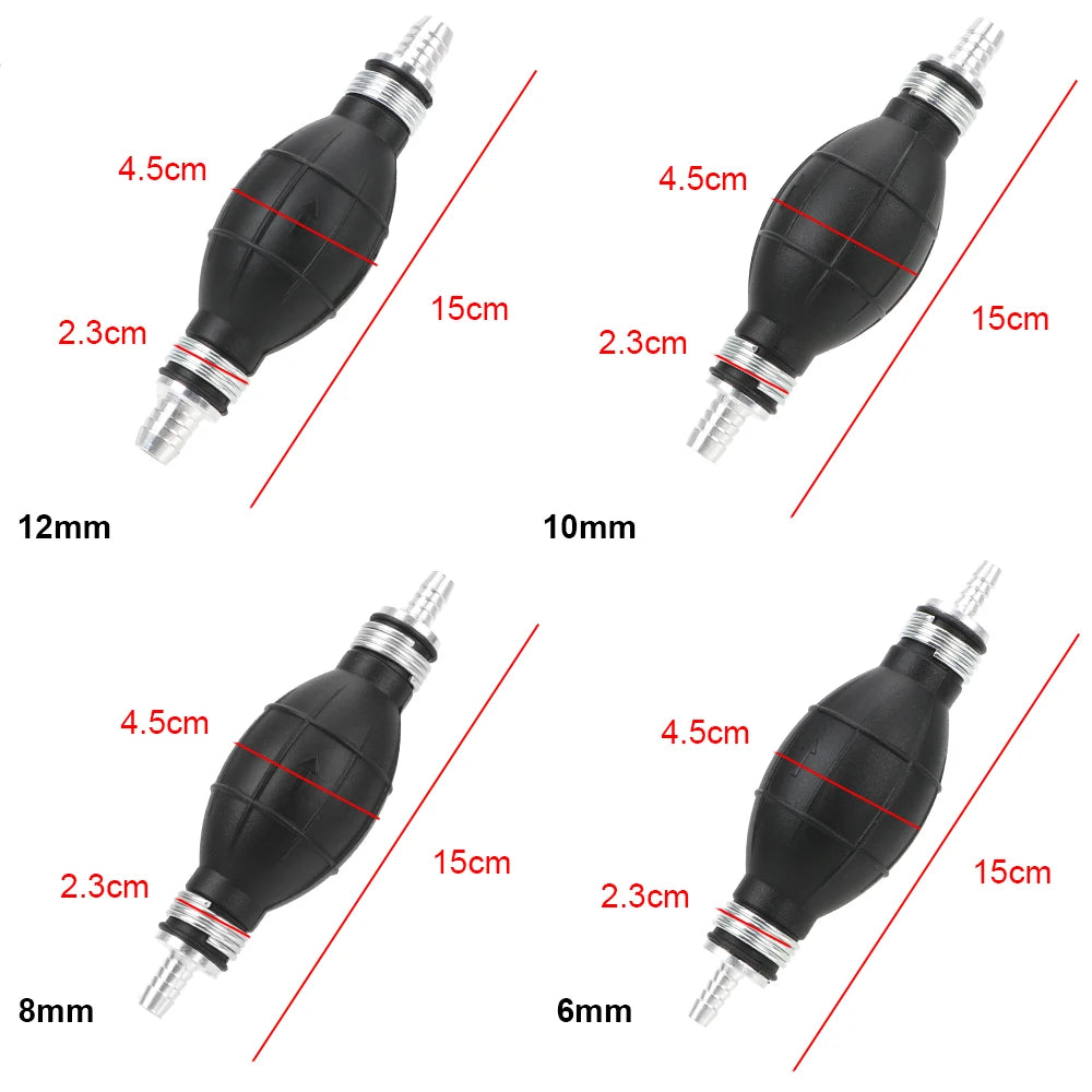 Rubber Aluminum Hand Fuel Pump All Fuels Length Used Car Boat
