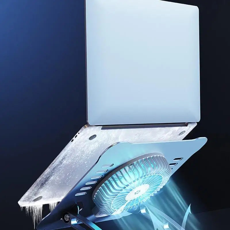 652F Gaming Laptop Cooling Holder Adjustable Notebook Stand Large Fan Zpaxo
