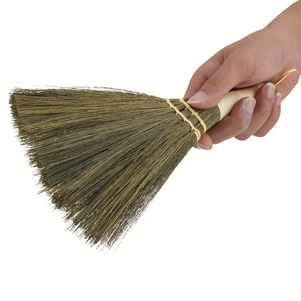 Handheld Broom with Woven Bristles – Portable Mini Sweep Set Handheld Broom Set Zpaxo