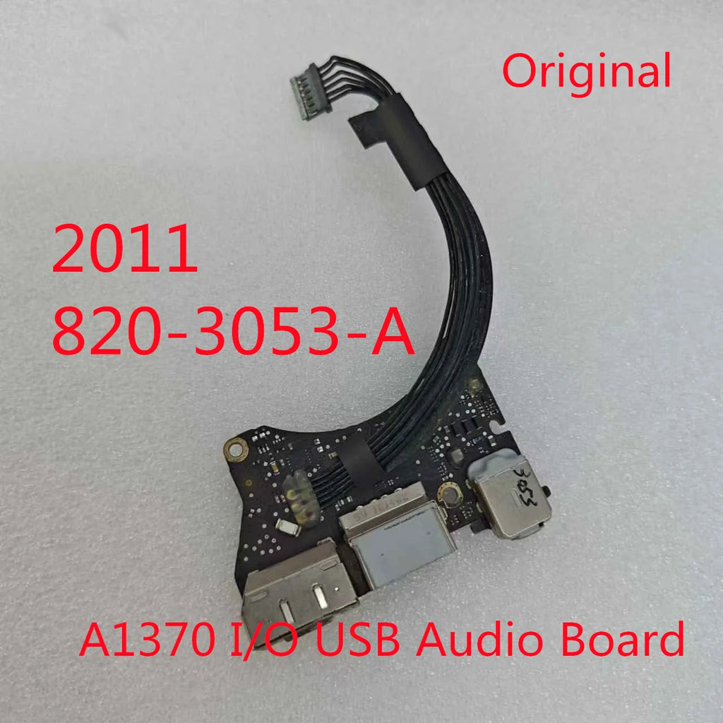 USB DC I O Jack Power Audio Board 820-3053-A Macbook Air 11 A1370
