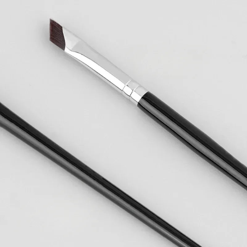 Ultra-Thin Angled Eyeliner & Eyebrow Brush Set | Precision Makeup