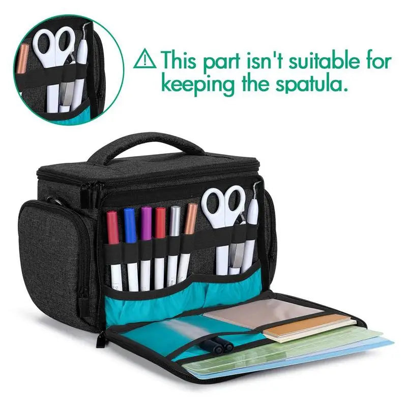 Portable Carrying Bag For Cricut Joy Household Heat Press Storage Bag With Adhesive Adjustable Straps Handle For Cricut Joy Zpaxo