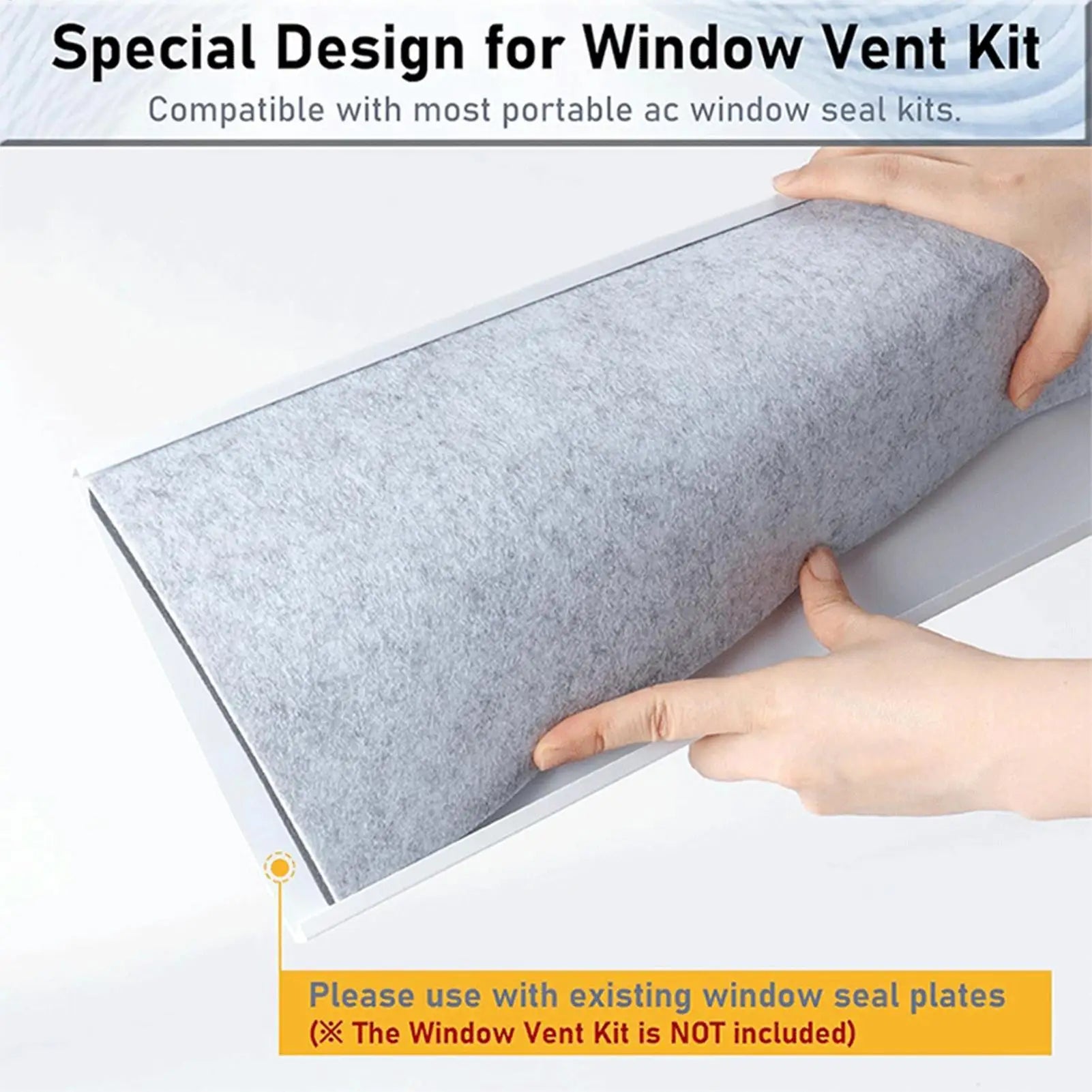 Portable AC Window Insulation Foam Panels Vent Home Basement Garage