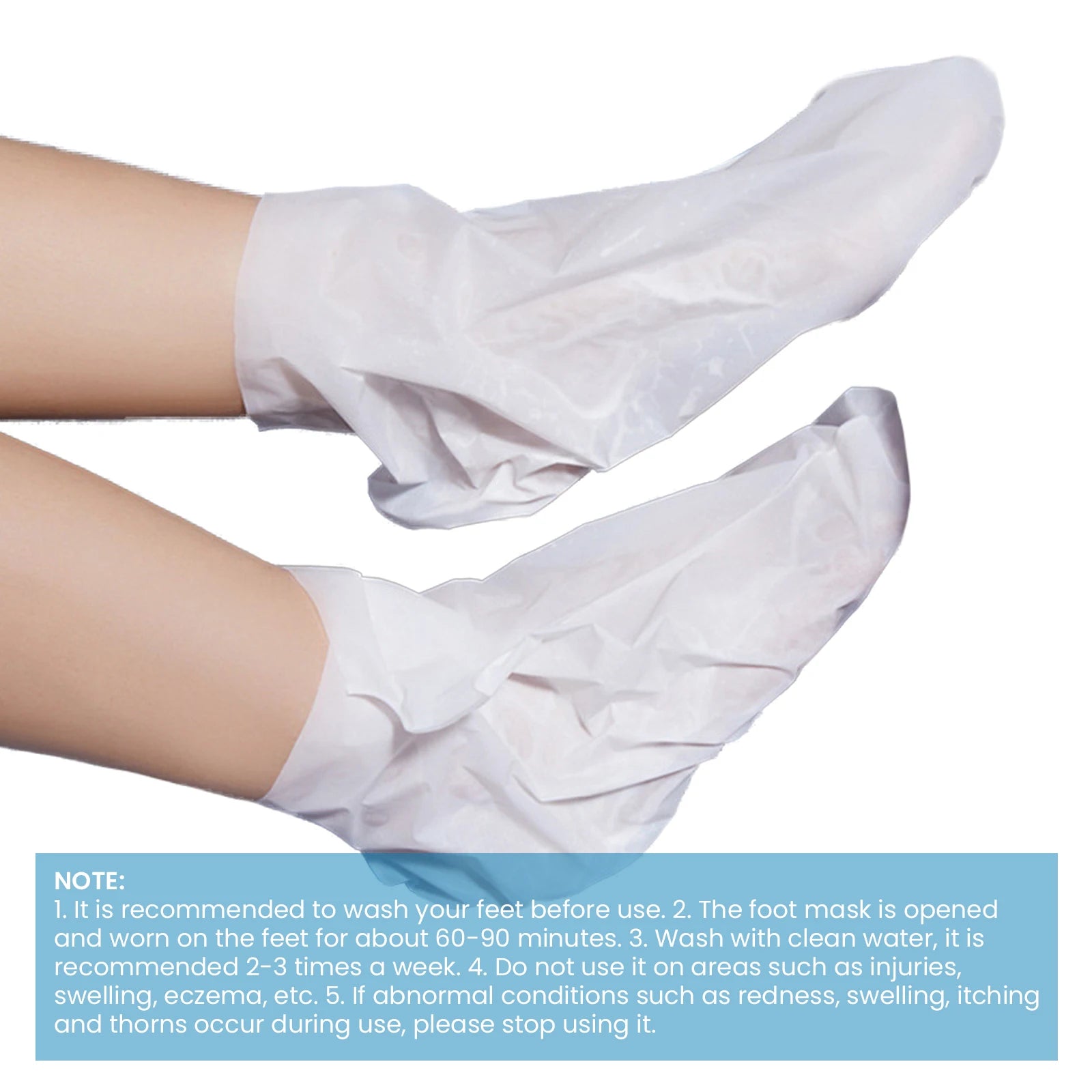 1 Pair Foot Mask Exfoliating For Feet Pedicure Foot Peel Exfoliating Callus Booties Peeling Off Calluses Dead Skin Spa Mask Zpaxo