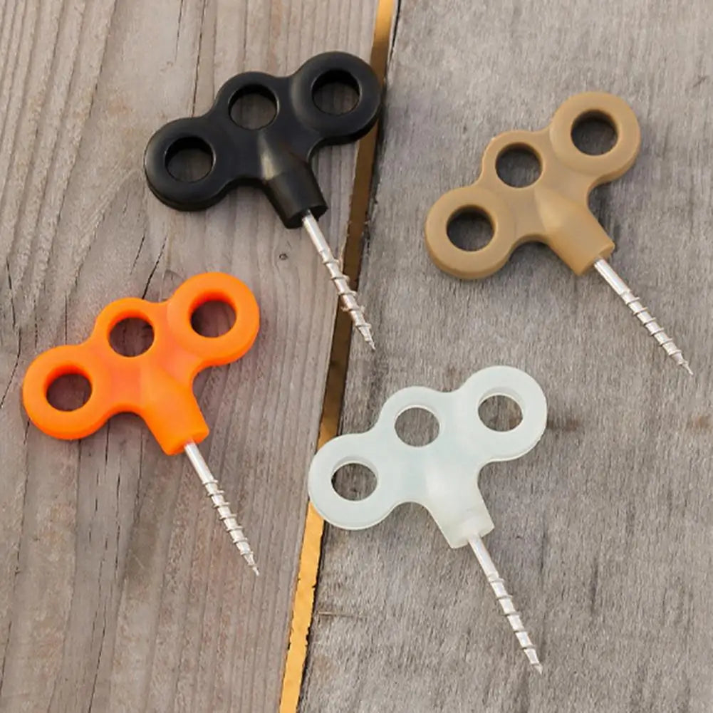 Multi-rope Fixing Ground Nails Stainless Steel Anchors Camping Hiking