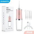 Cordless Water Flosser – 3 Modes, 4 Tips, USB Rechargeable Water Flosser Zpaxo 059-Pink